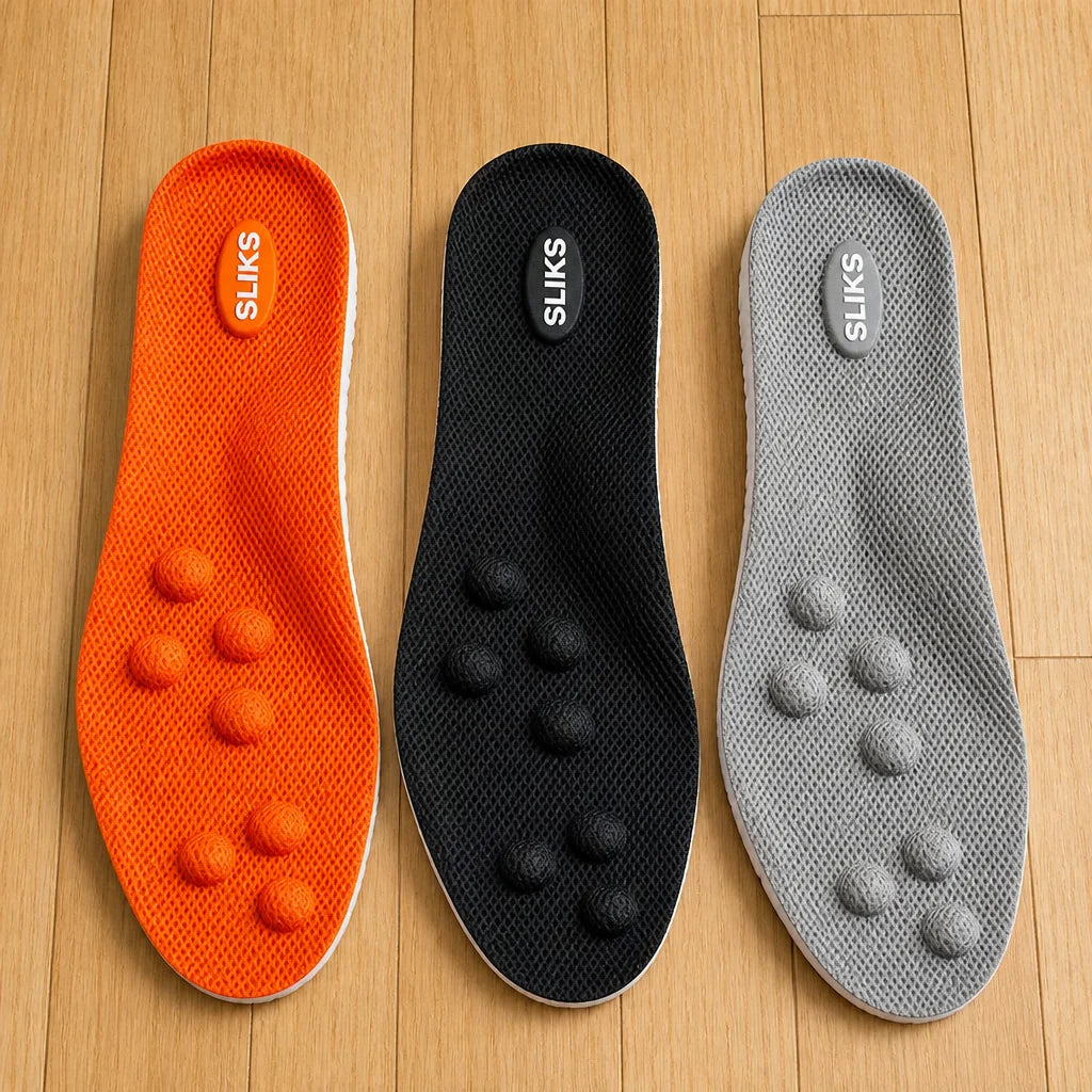 Plantillas SLIKS disponibles en naranja, negro y gris