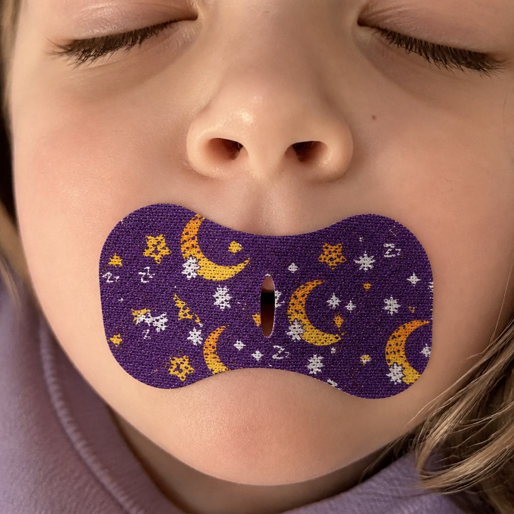 Parche puesto sobre los labios