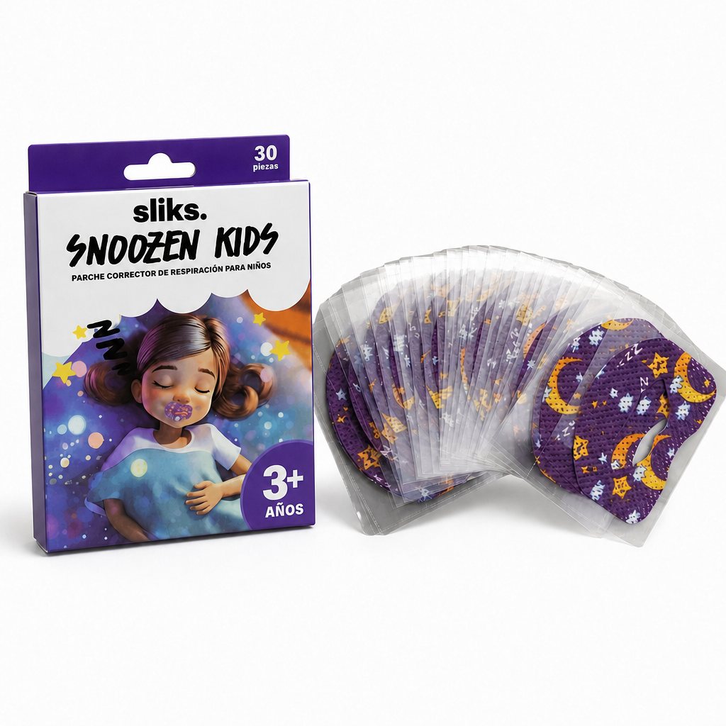 Caja de Snoozen Kids con sus 30 parches
